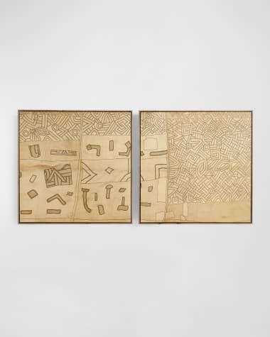Four Hands Art Studio "Kuba" Diptych by FH Art Studio