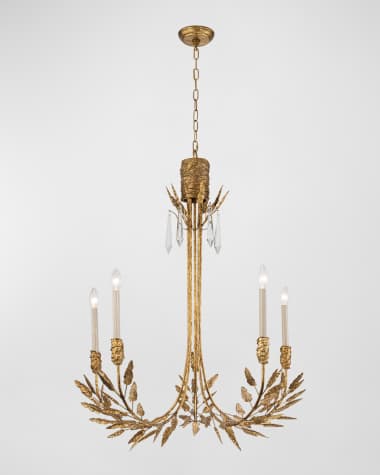 Lucas + McKearn Palm d'Or 5-Light Chandelier