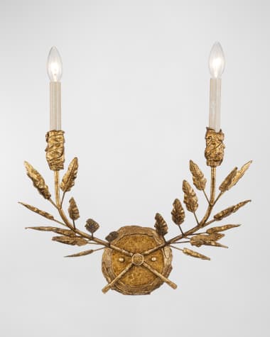Lucas + McKearn Palm d'Or 2-Light Sconce