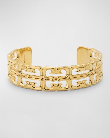 Givenchy 4G Liquid Golden Cuff Bracelet