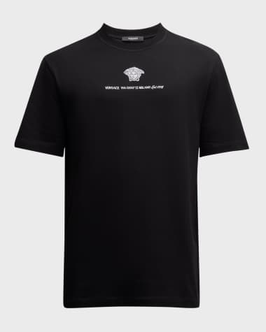Versace Men's Medusa Embroidered T-Shirt