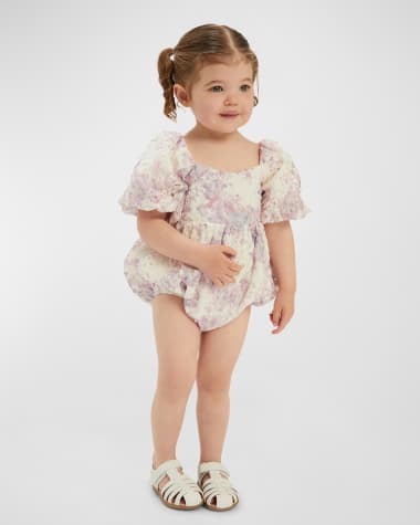 Bardot Junior Girl's Ellory Open Back Bubble Romper, Size Newborn-18M