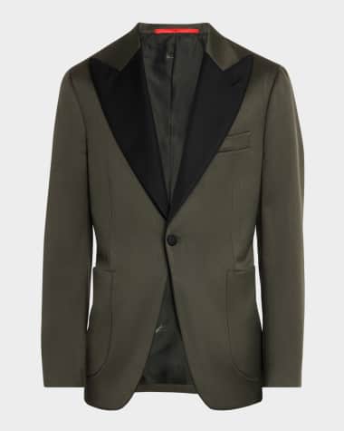 Isaia Men's Peak Wool Dinner Jacket