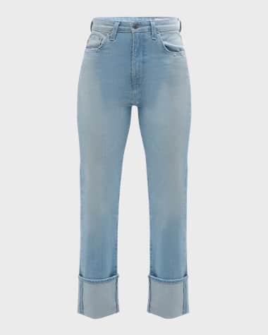 AG Jeans Saige Straight Cropped Jeans
