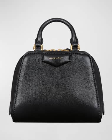 Givenchy Antigona Cube Nano Top-Handle Bag in Shiny Tumbled Leather