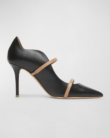 Malone Souliers Maureen Bicolor Leather Dual-Band Pumps