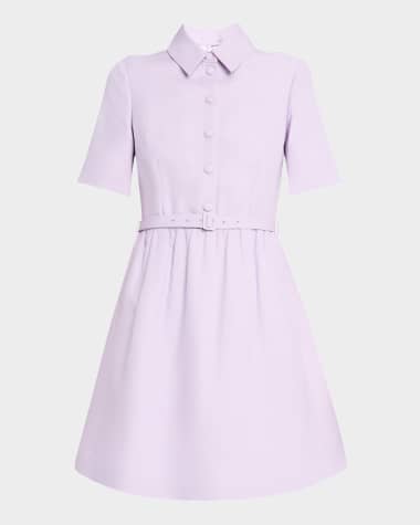 Dice Kayek Button-Front Fit-And-Flare Shirtdress