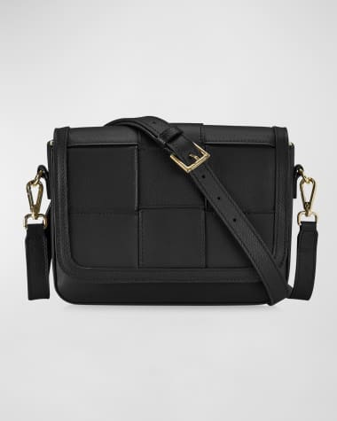 Gigi New York Lily Woven Leather Crossbody Bag