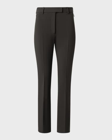 Akris Francy Lyocell Gabardine Kick Flare Crop Pants