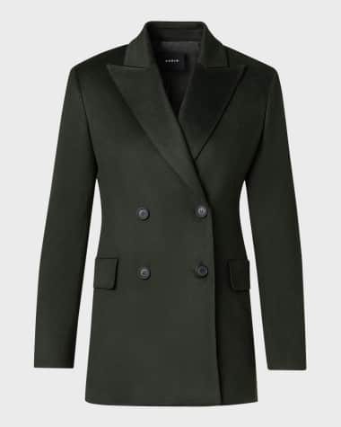 Akris Nadine Cashmere Double-Breasted Jacket