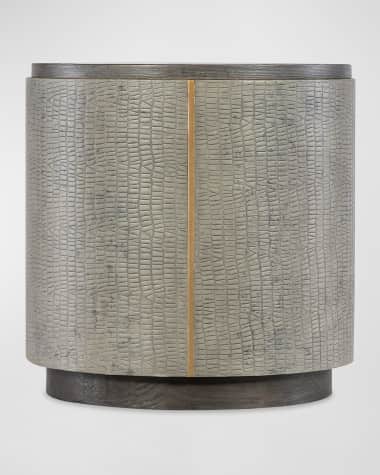 Hooker Furniture Dylian Leather End Table