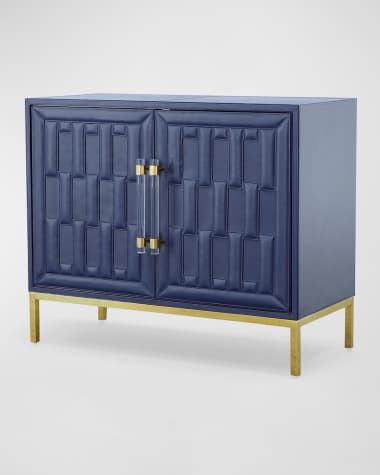 Century Furniture Bowie Leather 2-Door Chest