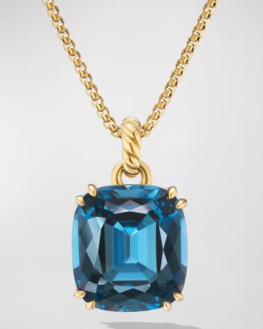 David Yurman Marbella Enhancer with Gemstones in 18K Gold, 22x20mm