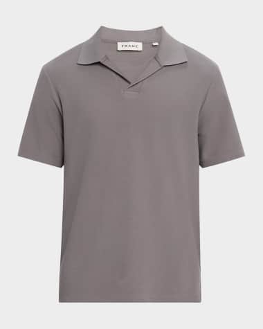 FRAME Men's Jacquard Polo Shirt