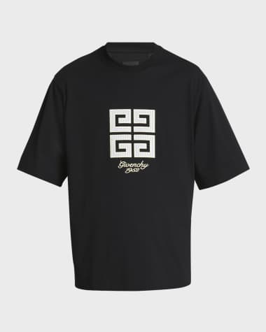 Givenchy Men's 4G Studio Fit Short-Sleeve Cotton T-Shirt