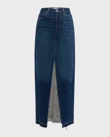 PAIGE Angela Denim Maxi Skirt