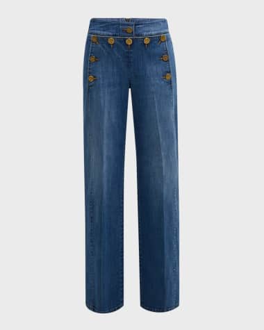 Maison Common Sailor Buttoned Jeans