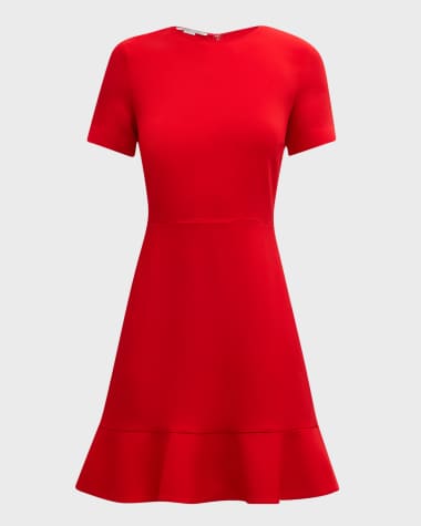 Stella McCartney Iconic Mini Dress with Flounce Hem