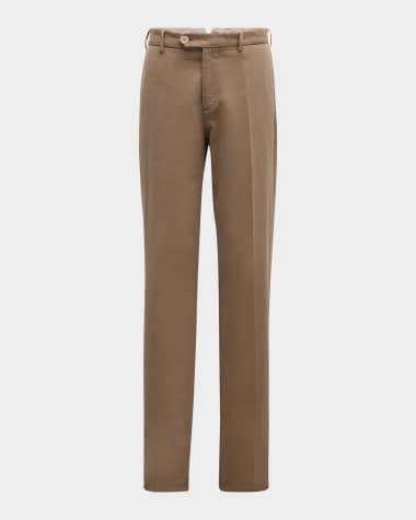 Brunello Cucinelli Men's Straight Leg Italian Fit Pants