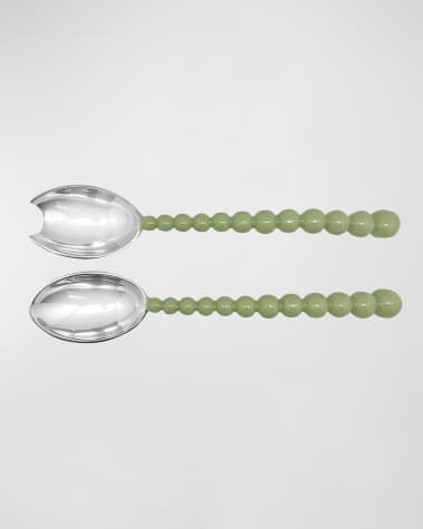 Mariposa Pearled Salad Servers Set
