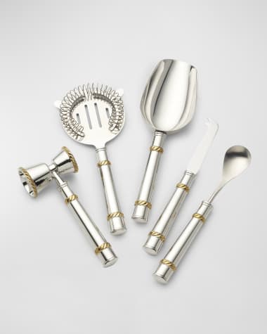 Reed & Barton Roseland 5-Piece Bar Tool Set