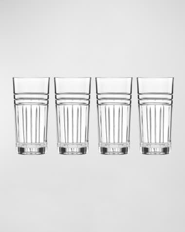 Reed & Barton Tempo 14 oz. Highball Glasses, Set of 4