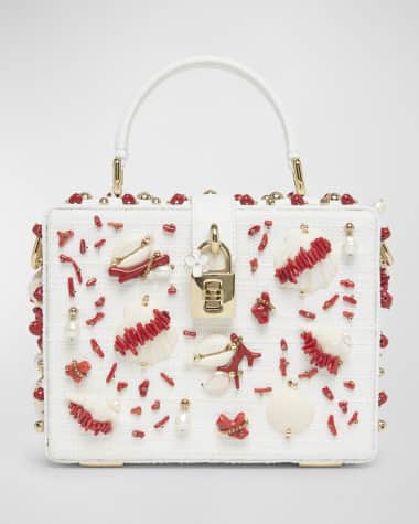 Dolce&Gabbana Jewel-Embellished Box Top-Handle Bag