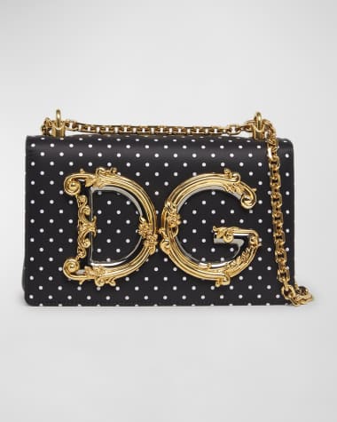 Dolce&Gabbana DG Baroque Small Polka Dot Crossbody Bag