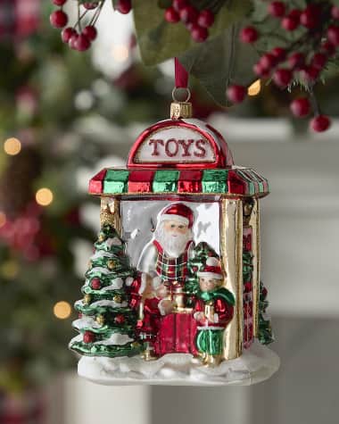 Neiman Marcus Santa in the Toy Shop Christmas Ornament