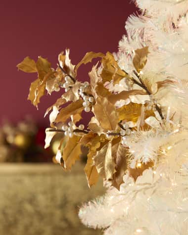 Jim Marvin 44" Holly Branch Christmas Pick