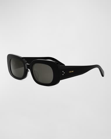Celine Bold 3 Dots Acetate Rectangle Sunglasses