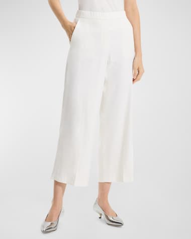 Theory Relaxed Straight-Leg Pull-On Pants
