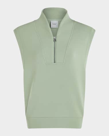 Varley Loretta Half-Zip Sleeveless Sweatshirt