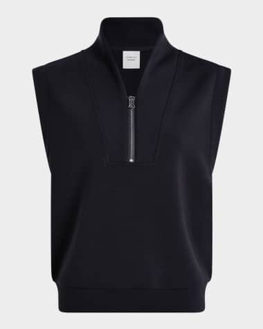 Varley Loretta Half-Zip Sleeveless Sweatshirt