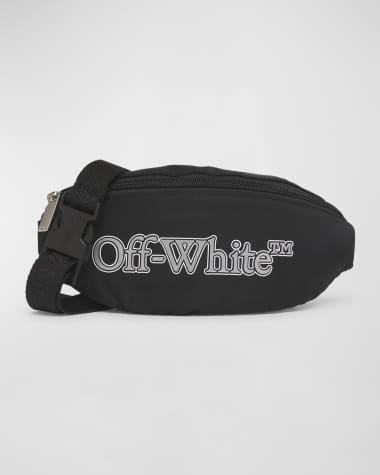 Off-White Girl's Bookish Logo-Print Fanny Pack