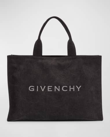 Givenchy Men's Canvas Logo Tote Bag