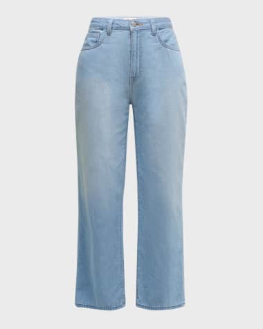 L'Agence June Ultra High-Rise Crop Stovepipe Jeans