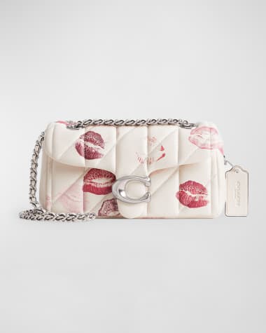 Coach Tabby 20 Lip-Print Quilted Shoulder Bag