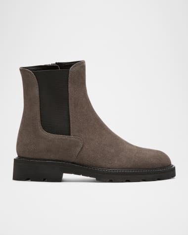 La Canadienne Quinn Suede Chelsea Ankle Booties
