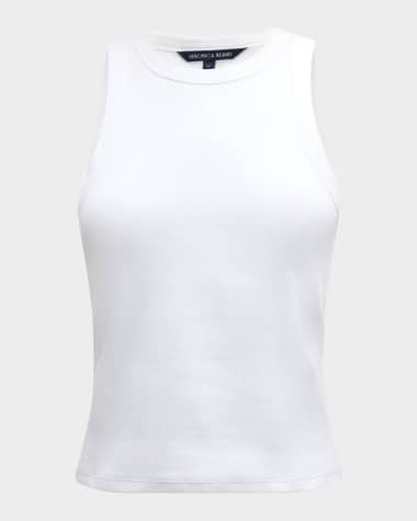 Veronica Beard Jordyn Cropped Tank Top