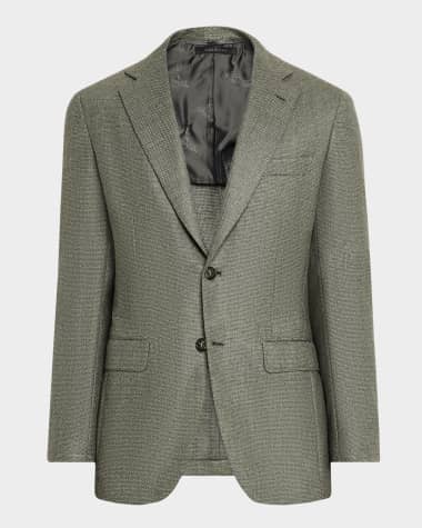 Brioni Men's Textured Wool-Cashmere Blazer