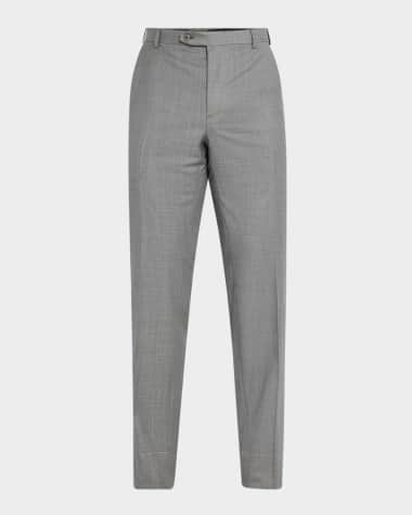 Brioni Men's Wool Sharkskin Pants
