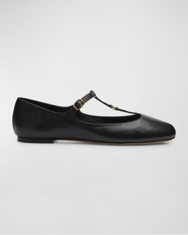 Chloe Marcie Patent Mary Jane Ballerina Flats