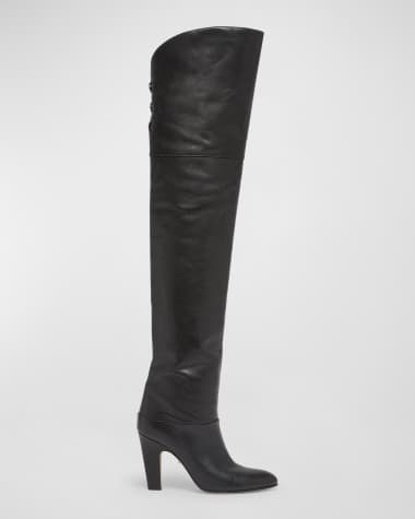 Chloe Eve Leather Over-The-Knee Boots