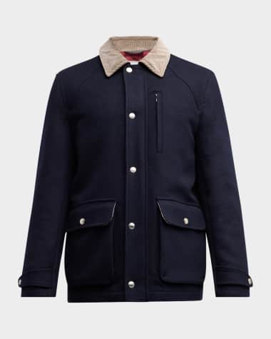 Brunello Cucinelli Men's Wool Blend Car Coat
