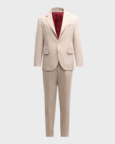 Brunello Cucinelli Men's Cotton Blend Suit