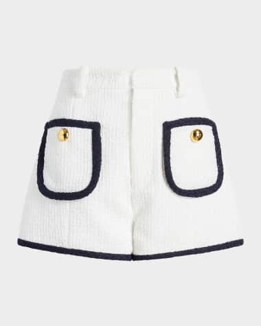 Cinq a Sept Auden Contrast Boucle Shorts