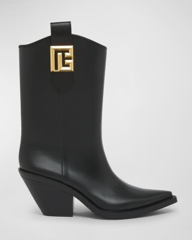Balmain Tess Medallion Western Booties