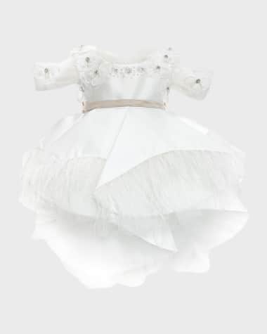 Petite Maison Kids Girl's Constanza Layered Ceremony Dress, Size 12M-10