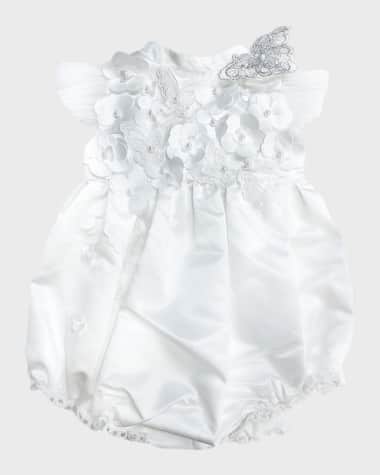 Petite Maison Kids Girl's Butterfly Ceremony Romper, Size 3M-3